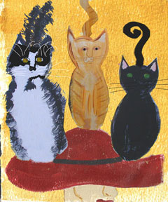 Cat lady illustration